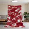 Fiery Red Lips Blanket Flannel Warm Soft Throw Blanket For Room Sofa Childish Birthday Gifts