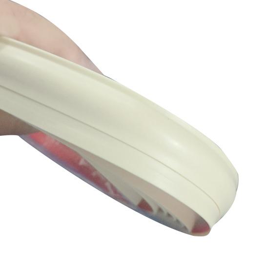 

300/600СМ Килимова крайова окантовка Самоклеюча Водонепроникна Різальна Підлогова перехідна планка Гнучка ПВХ Товста Область Килим Килимкова окантовка 3M білий