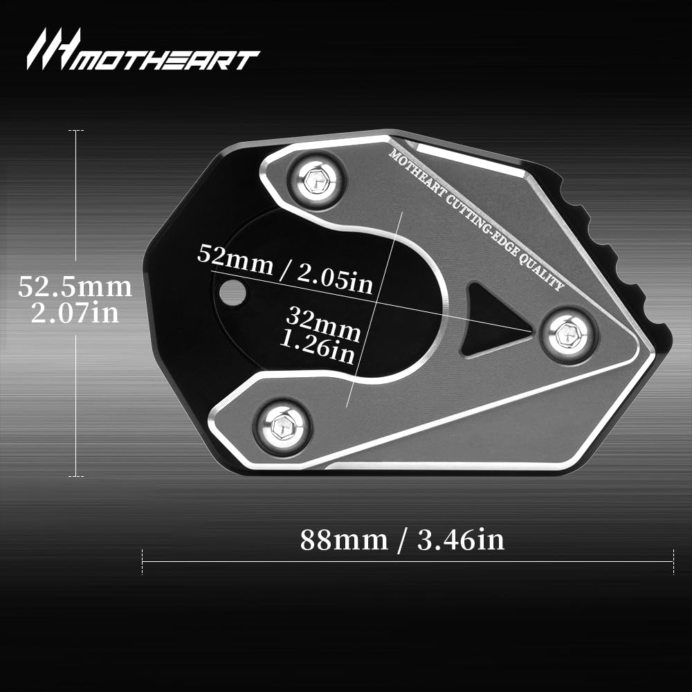 MotHeart Motorcycle Side Stand Stabilizer Compatible Ninja 1000 2018-2023 Ninja 1000SX 2020-2022 Motorcycle Auxiliary