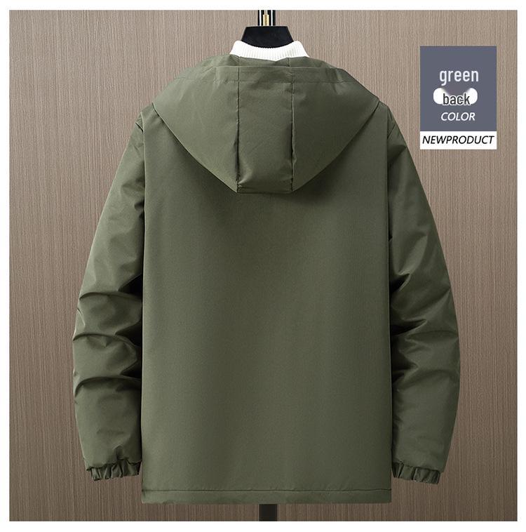 Men's Plus Size Loose Cotton Windbreaker Jacket for Autumn and Winter - Outdoor Special Body Cotton-Padded Jacket