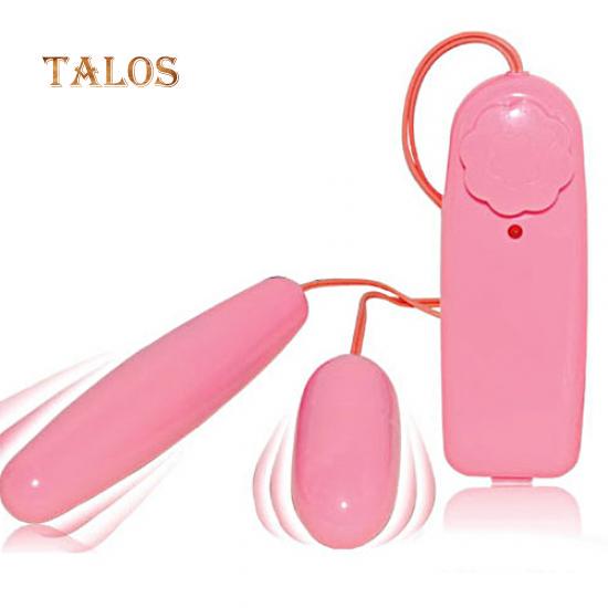 Double Vibrating Egg Bullet Vibrator Clitoral G-Spot Stimulator Massager Adult Sex Toy