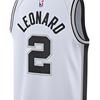 Nike NBA Kawhi Leonard Swingman Jersey Casual Sports Basketball Vest SW Fan Edition 2 Limited White Men's 864449-100