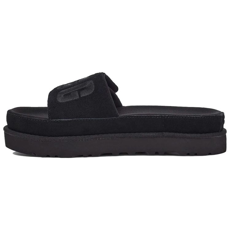 

UGG Laton Slide Thick Sole Fashion Sandals Women Sandals Black 1110110-BLK 39