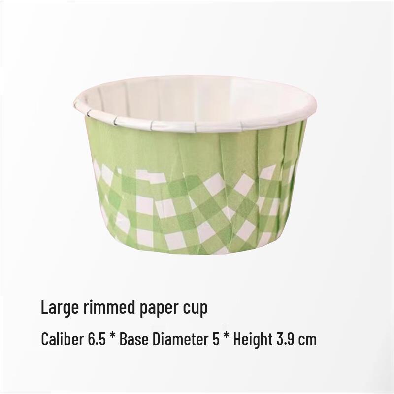 MDNG Green Gingham Baking Cups