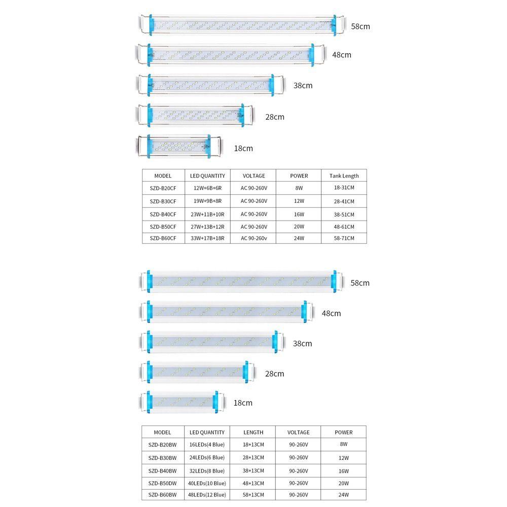 Brightness Lamps Aquatic Plant Fish Tank Light Plants Grow Lights Aquarium Lamps Aquarium LED Light