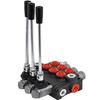3-sekční hydraulický řídicí ventil, hydraulický ventil jednodílný 3sekční ventil, Hydraulický směrový řídicí ventil 11gpm 40 L Oboučinný válec