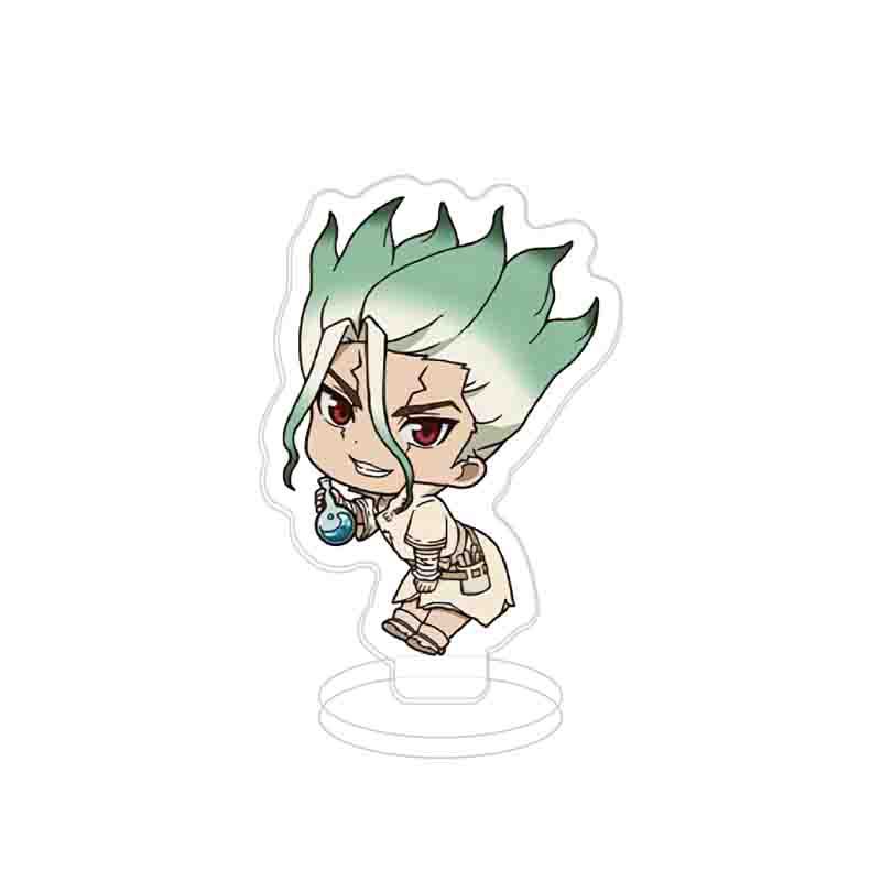 Dr. Stone Japanischer Anime-Merchandise Ishigami Senkuu Acryl-Ständerfigur Sammlerstück Schreibtisch-Dekoration Kreatives Geburtstagsgeschenk Für Jungen