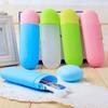 ETRAVEL: Compact Travel Toothbrush Head Box & Multifunctional Toothpaste Storage Cup