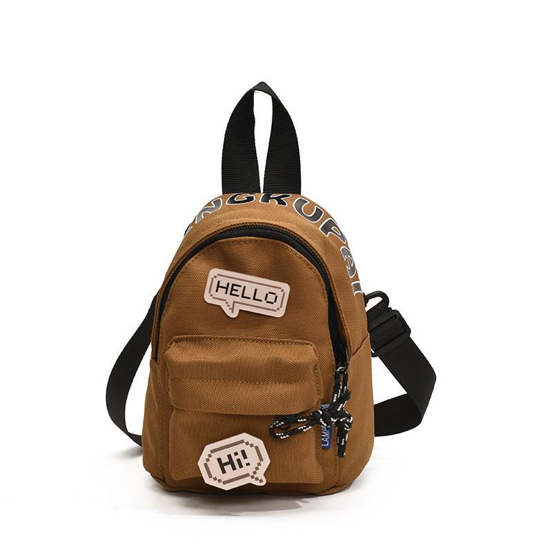 

Плечевая Модная Повседневная Сумка Холщовый Материал Дизайн с Буквами Подходит для Ежедневного Использования коричневый