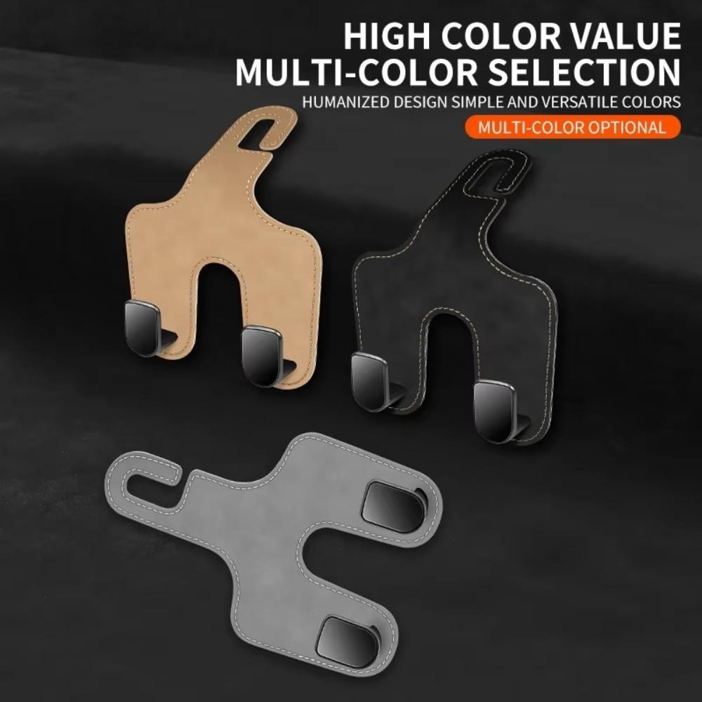 Double Hook Car Back Seats Hook 2 in 1 Auto Rear Seats Hanger Universal Car Headrest Hooks  Purse