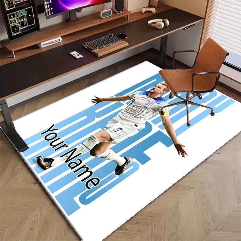 Harry Kane Design Area Rug Personalized Name- Non-Slip, Soft & Cozy Floor Mat for Living Room, Office - Indoor/Outdoor Carpet