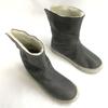 Arnold Palmer Mouton-Style Boots Gray Size 23.5cm Boa Lining Inside(USED)