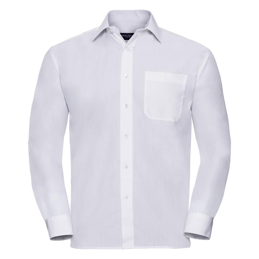 Russell Collection Mens Long Sleeve Shirt