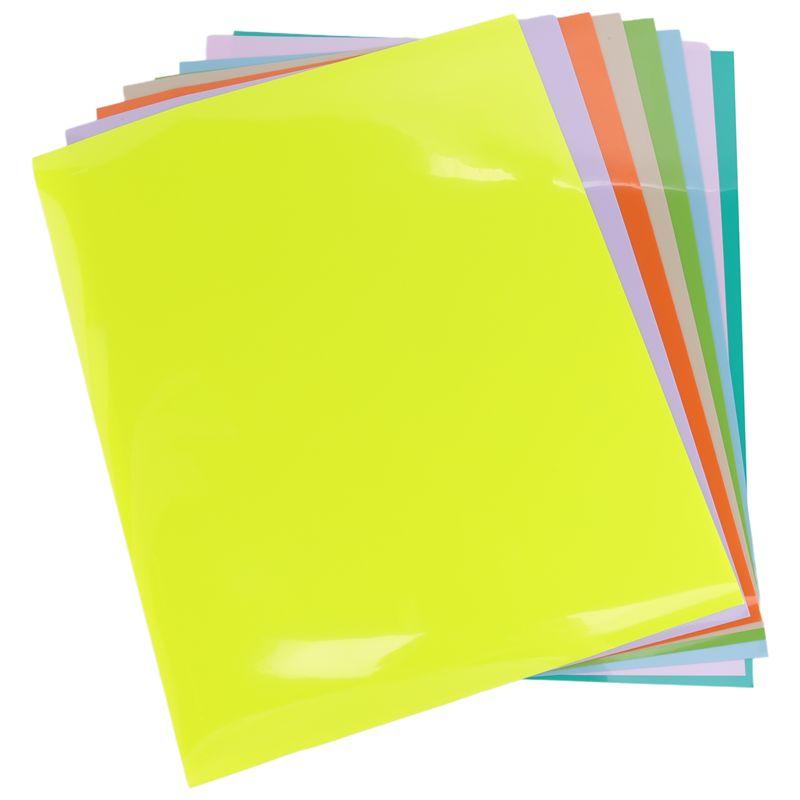 A20F-Puff Vinyl Heat Transfer-8 Colors 3D Puff HTV Heat Transfer Vinyl 30X25inch Pastel Colored Puffy Iron-On Vinyl T-Shirt Dura