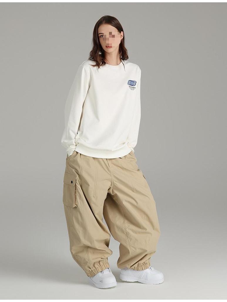Unisex Nepremokavé Vetruodolné Nohavice na Snowboard s Viacerými Vreckami - Ležérne Outdoorové Legíny na Jar & Jeseň
