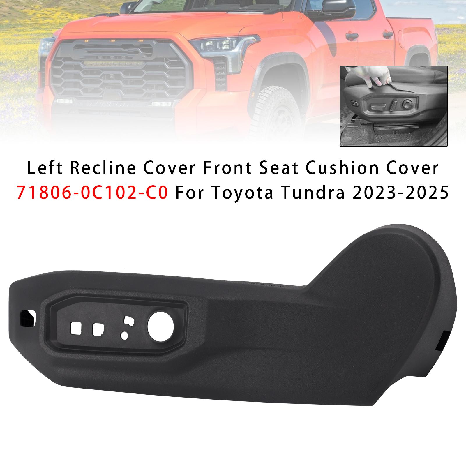 Left Recline Cover Front Seat Cushion Cover For Toyota Tundra 2023-2025