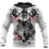 Spring and Autumn Men's Pullover Sweater 3D Digital Tattoo Print Loose Sweater