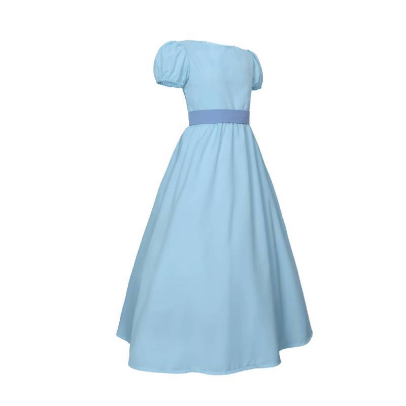 Peter Pan Wendy Darling Cosplay Kleid für Mädchen aus Milchseide für Comic Con Kostüme