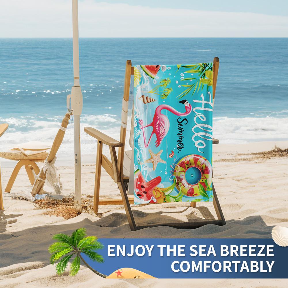 New, Double-sided Velvet Beach Towel, Support Surf Towel, Sports Towel.