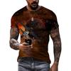 Fashion Landscape original men's T-shirts Summer Casual O Collared Tees Short Sleeve New 3D Printed Trend Street Leisure Tops