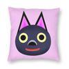 Kiki Square Pillowcase Polyester Linen Velvet Pattern Zip Decorative Pillow Case Home Cushion Case