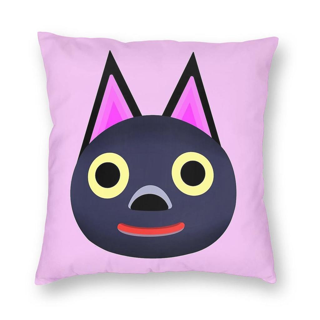 Kiki Square Pillowcase Polyester Linen Velvet Pattern Zip Decorative Pillow Case Home Cushion Case