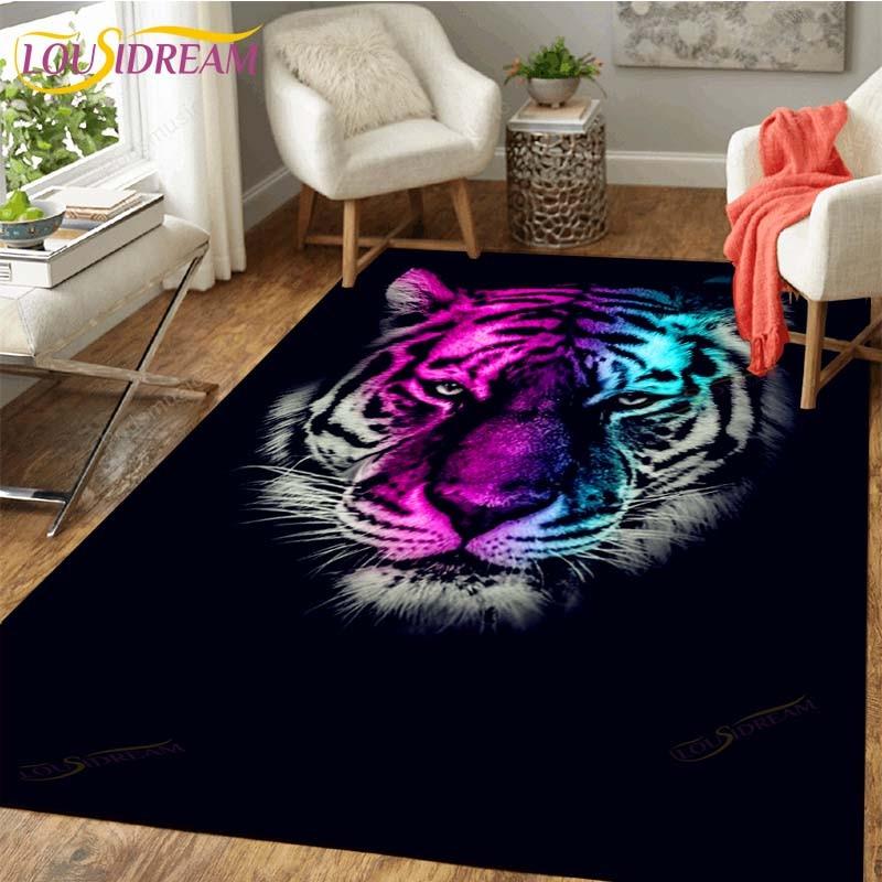 Tiger Carpet Floor Non Slip Rug Room Mat Square Quality Removable Kitchen Bath Floor Waterproof Rug Mat