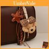 Miu Plush Dog Keychain With Bowknot Hanging Decor For Bag Accessories