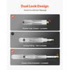 SucceBuy 1 Pair Full Extension Drawer Slides 500 lbs Load Capacity Locking Drawer Slides Ball Bearing with Lock Side Mount Rail
