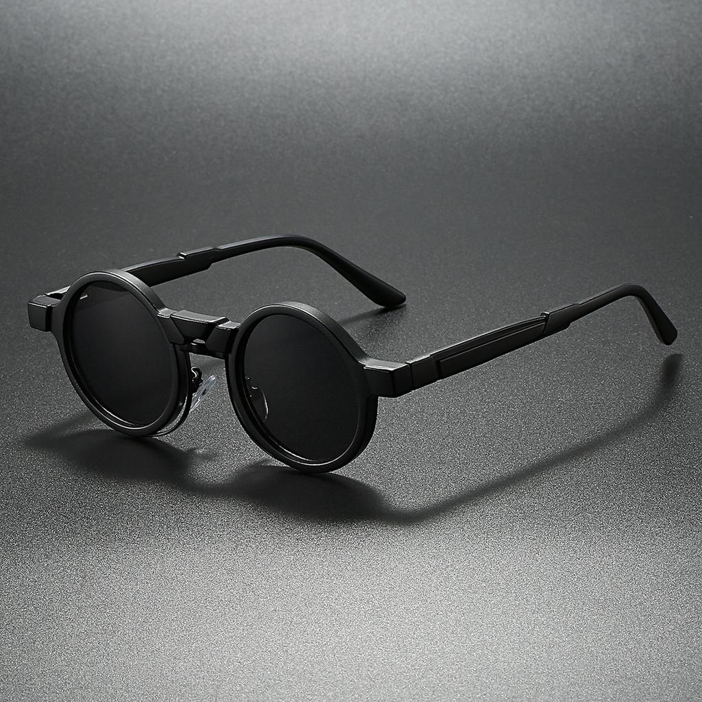 Vintage Round Sunglasses Men Classic Hip-hop Outdoor Shades Women New Retro Trendy Punk Brand Design Casual Sun Glasses