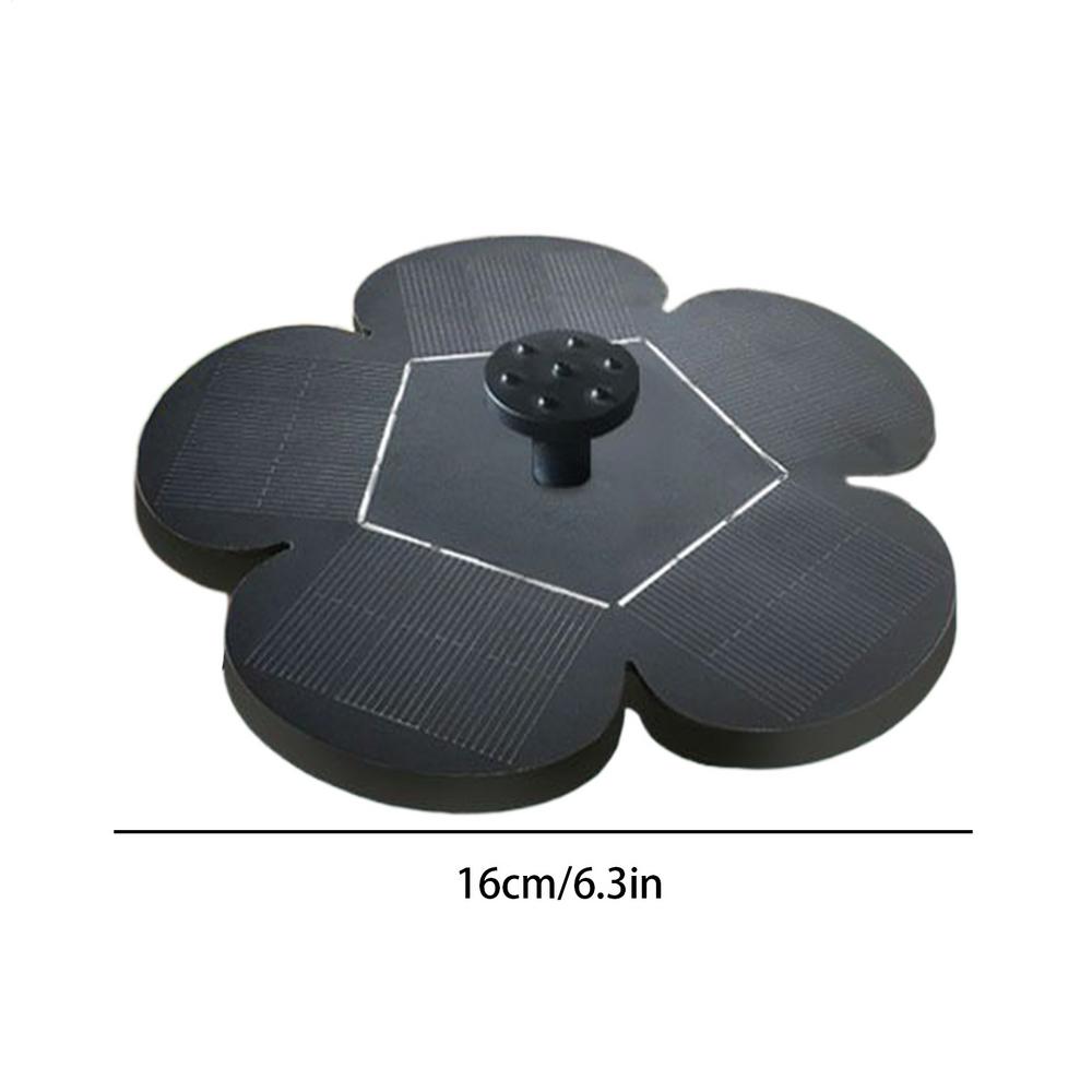 Solar Bird Bath Fountain Flower-Shaped Water Fountain Pump Waterfalls Outdoor Birdbath For Pool Pond Aquariums Garden