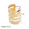 Fashion Exaggeration Smooth Bracelet Simple Extra Long Hollow-Out Open Adjustable Extra Wide Bracelet Women Jewelry Accessories