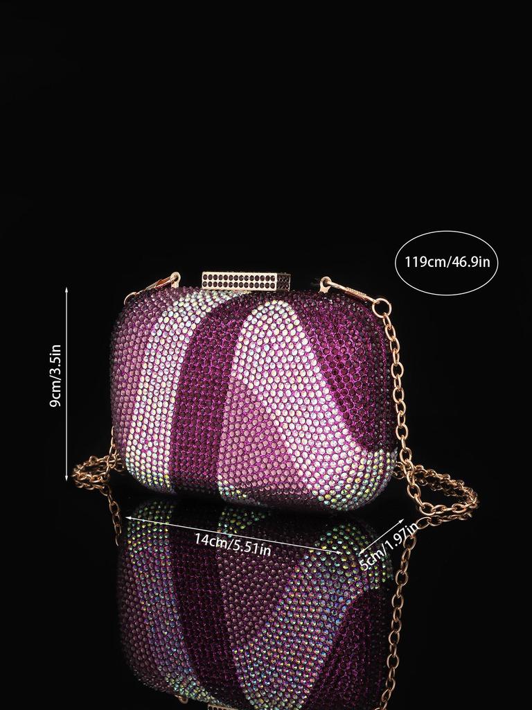 Europeisk och Amerikansk Kvällsväska för Damer med Diamanter och Kristaller för Fest och Bröllop