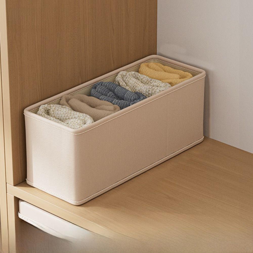 Foldable Clothes Storage Box Washable Multi Compartment Clothes Storage Organizers Breathable Thicken Foldable Storage Box