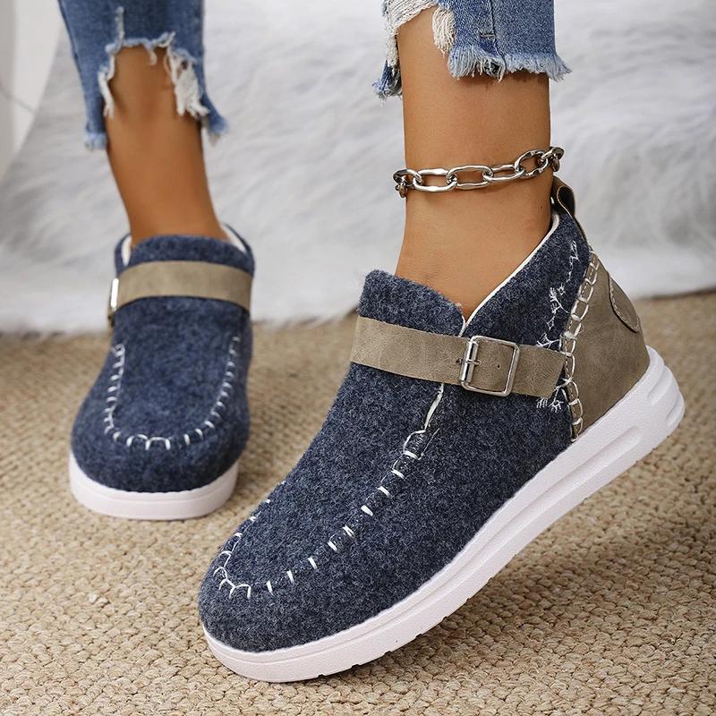 Fashion women's sneaker for patchwork color flat platform running shoes spring new faux suede sport shoes women plus size 43 sneakers