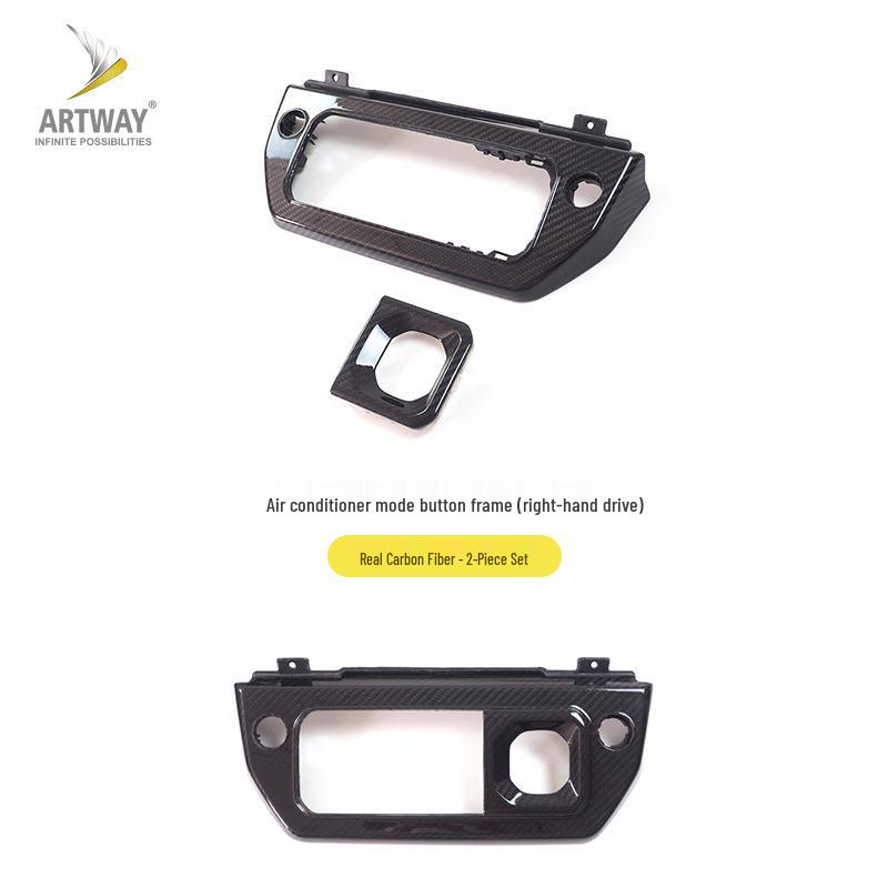 Land Rover Defender 20-22 Carbon Fiber AC Mode Button Frame 110/90 Interior Trim