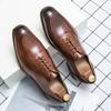Fashion European Station Men Formal Shoes PU Lace Up Business Office High Quality Derby Shoes Gentleman Social Shoes Size 38-45 Men Shoe
