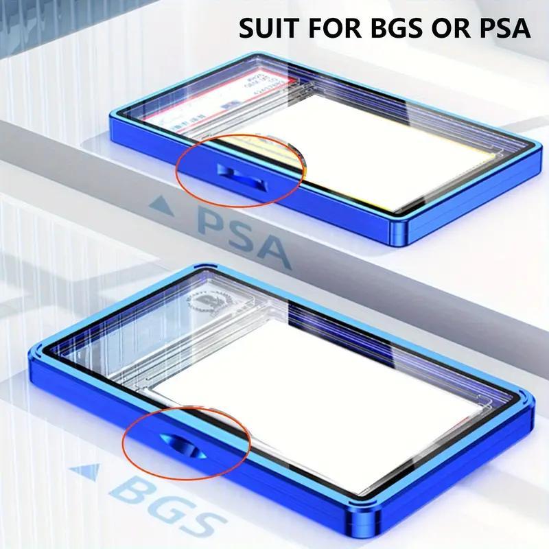 Aluminiumlegierung Graduiertenkarten Schutzhülle Für PSA/BGS Graduierte Karten, UV- & Kratzfestes Magnetischer Halter für Sammelkarten