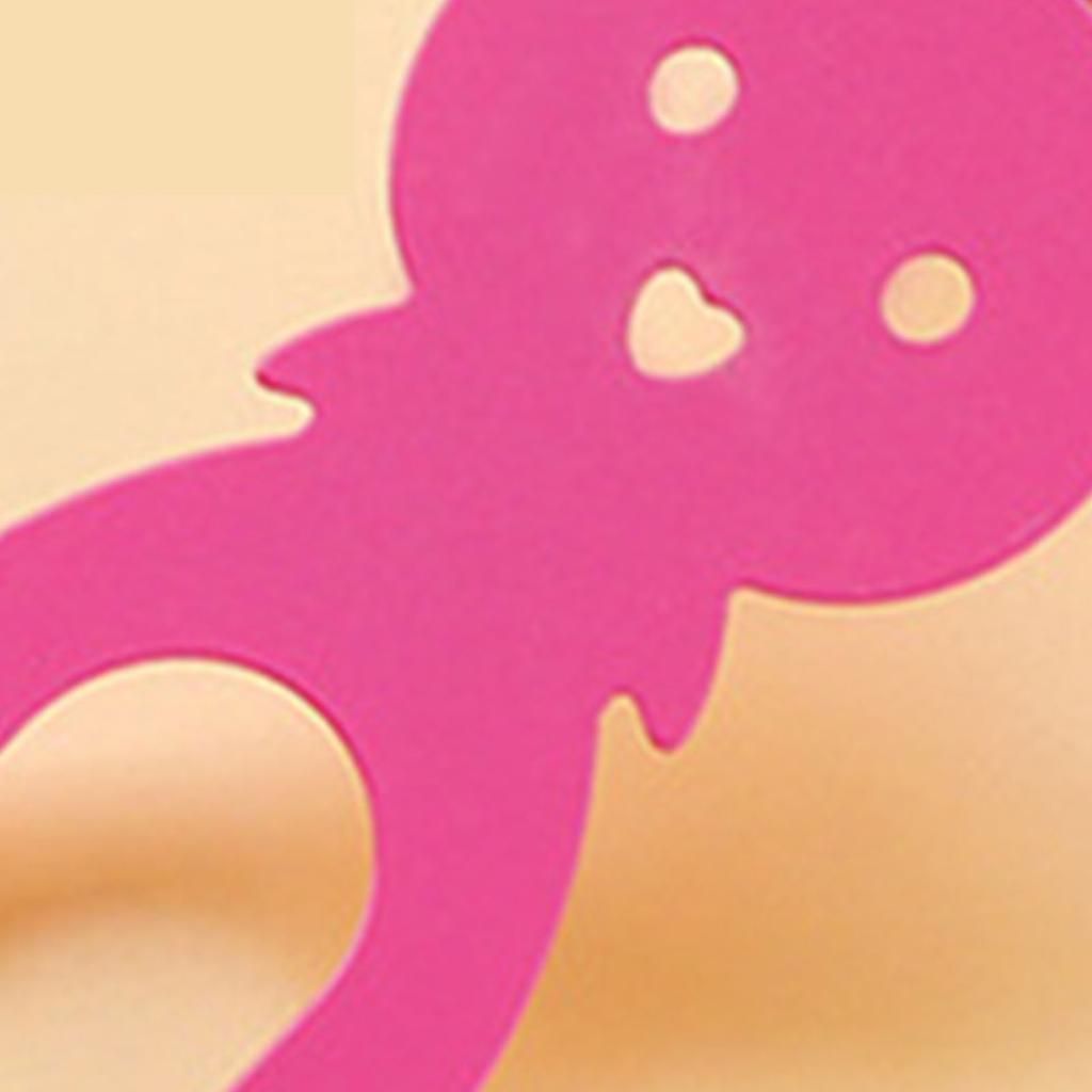 5PCS Rabbit Shape Door Back Hook Multifunctional Nail Free Cartoon Cute Durable Door Back Coat Hook for Household