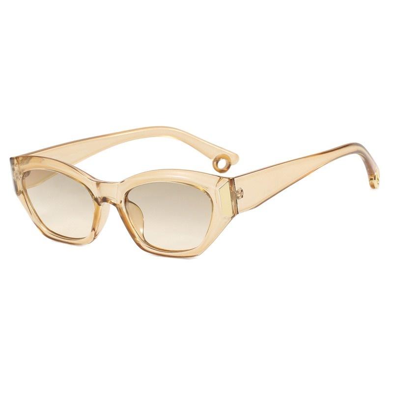 

Latest Irregular Cat Eye Sun Glasses Glasses Ladies Men Luxury Designer Style Style Vintage Small Spectacle Frame Frame Cateye Sun Eyeglasses only 1pcs sunglasses