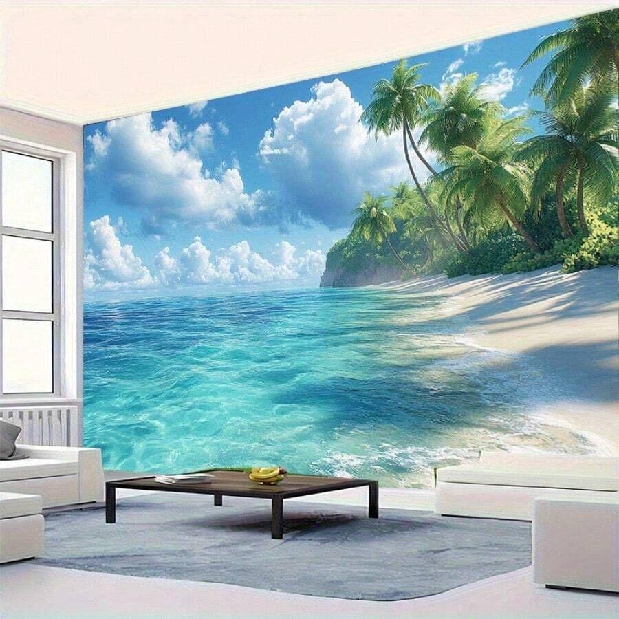 Tapestry very large green forest 75x100