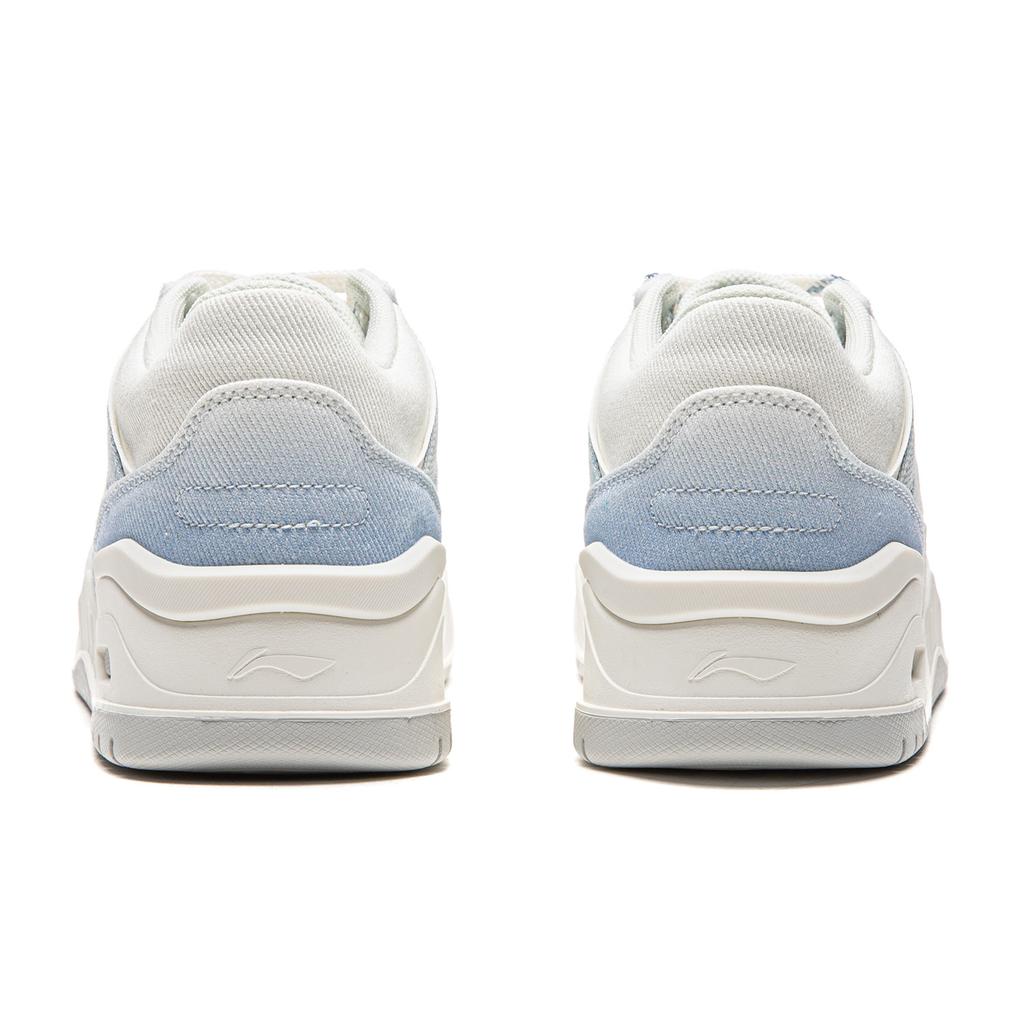 Li Ning Moon White 2MID Skateboard Shoes Women's Mid top White Blue AGCV332-6