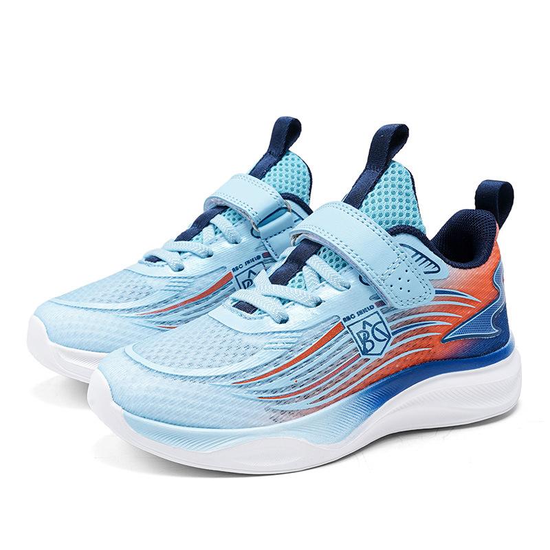 Children's shoes 2025 boys fashion mesh breathable shoes medium older children and girls outdoor running shoes