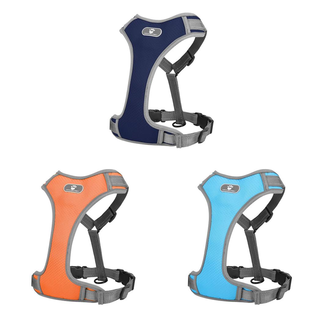 Oxford Fabric Dog Harness With Reflective Rope For Training And Walking