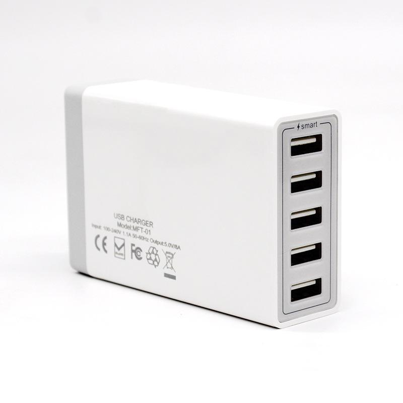 65W Multi-Port USB Charger, PD 20W Fast Charging, QC 3.0 Compatible with Apple & Huawei.