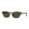 Burberry Sunglasses Geometric Full Rim  Green Frame And Dark Grey Lens Be4430u411887 Green