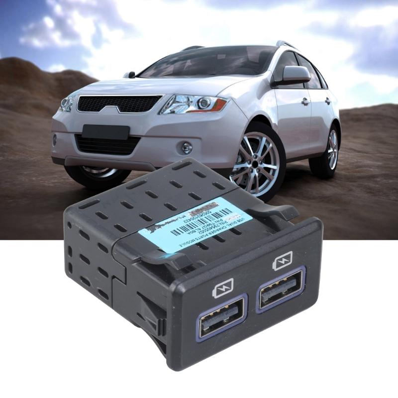 Plastic USB Auxiliary Socket Featuring Intelligent Charging Easy Install USB Port Adapter for  Autmotives