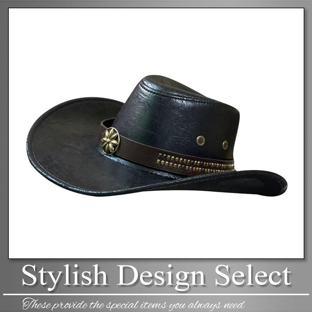 Buzz Selection Cowboy-Emblem Stilvoll und Cool für Outdoor und CAQ992 Hut, Aktivitäten, Herren Damen, (Kaffee)