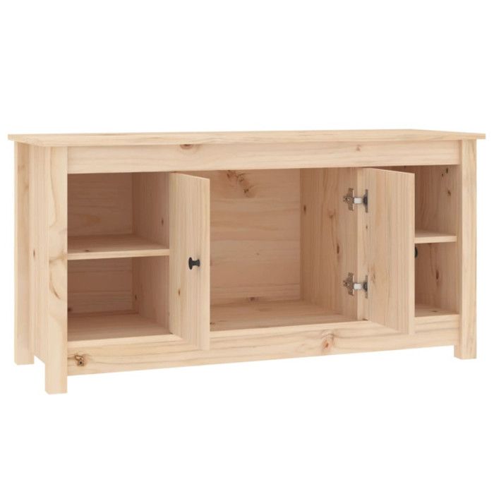 VidaXL Meuble TV 103x36,5x52 cm Bois de pin massif 814574
