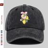 Pc Lemon Print Trucker Cap with Pink Bow  Adjustable Snapback Baseball Hat Suitable for Spring Summer Lightweight Sun Hat for